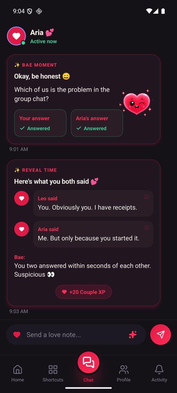 Answer in secret · Android preview