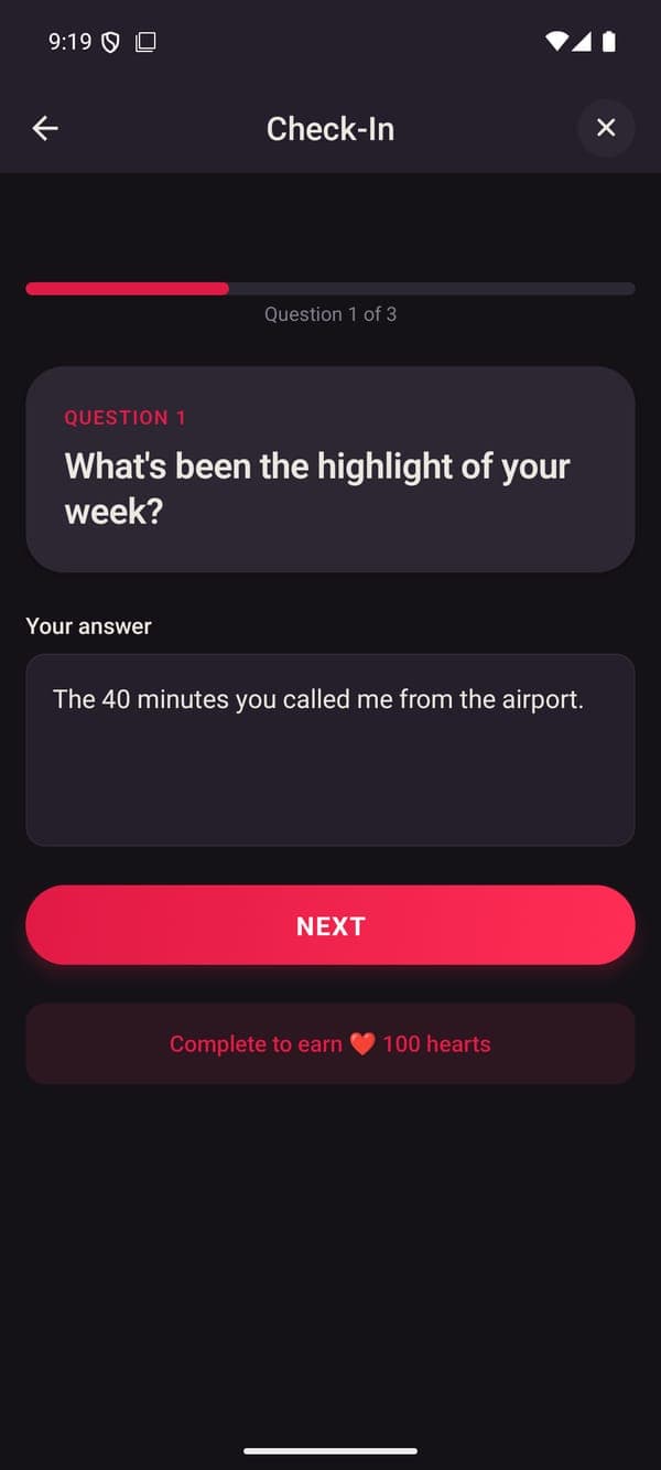 Daily check-in · Android preview