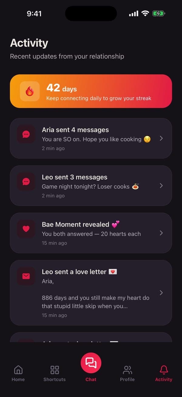 Activity · iOS preview